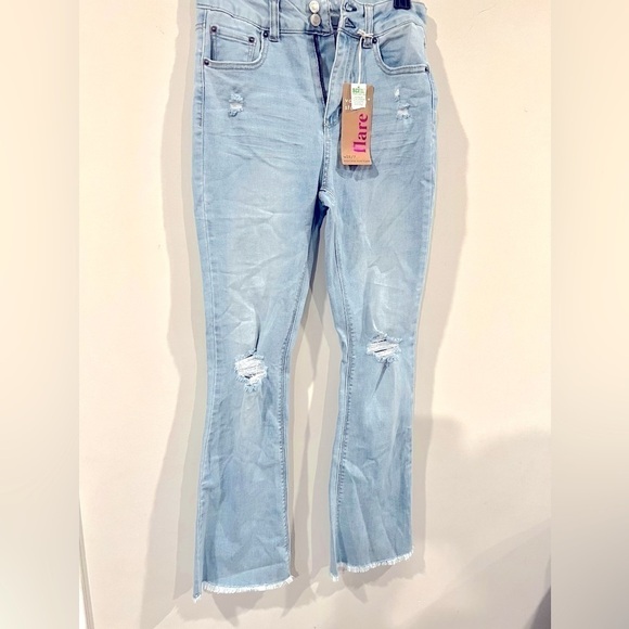 VANILLA STAR Juniors' Ripped High-Rise Jeans pants  size 7 - Picture 13 of 14